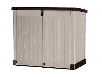 Keter Porta Attrezzi da giardino Store It Out Pro, Finitura Effetto Legno, Beige/Marrone, 145X82X125H cm