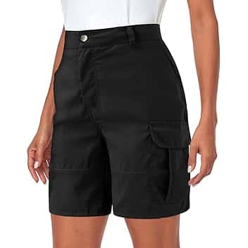 Pantaloncini Cargo Donna Estivi, Pantaloncini Donna Estivi Sportivi Casual Elasticizzati a Vita Alta Gamba Larga Pantaloni Corti Da Lavoro Pantaloni Estivi Con Tasche Per Jogging Golf Escursionismo
