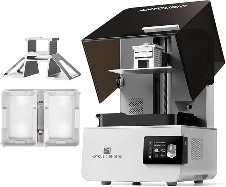 Anycubic Photon P1 (con Piattaforma di Stampa a Doppio Colore/Materiale) Stampante 3D a Resina, Risoluzione 14K 13312x5120, Riscaldamento Intelligente del Serbatoio, Volume di Costruzione 6,5 L