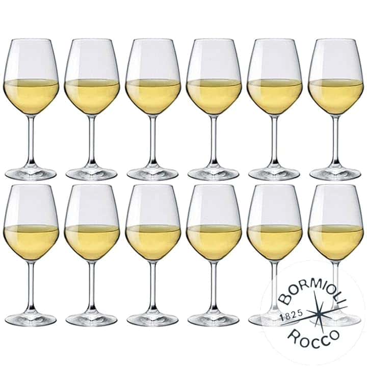Bormioli Rocco - DiVino, Calici per vino bianco, 44,5 cl, set da 12 pz