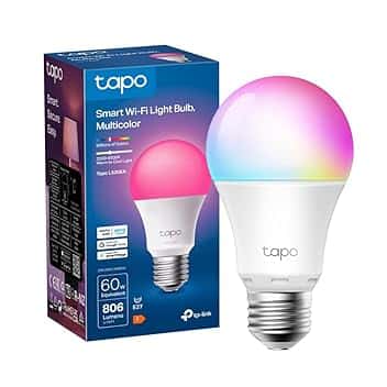Tapo L530EA Lampadina WiFi Intelligente LED Smart Multicolore, E27, Compatibile con Alexa, 806 lumen, 9W(Equivalente 60 W), Controllo Remoto tramite APP