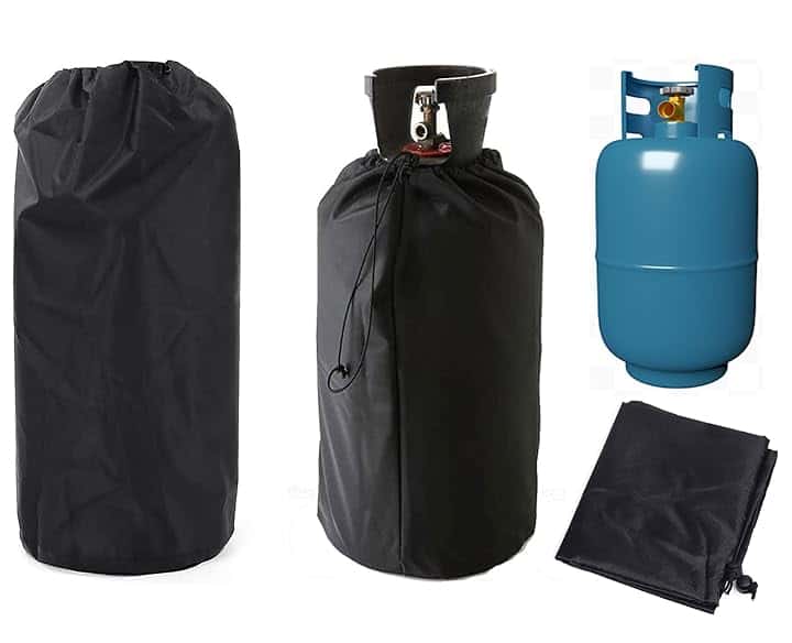 coperturaperbomboladigas,31 * 59CM tessutoOxfordventilatoimpermeabile210Dpropanoserbatoiocopertura,Copertura Del Serbatoio di Gas,per bombole di gas,resistente ai raggi UV e alle intemperie (1)