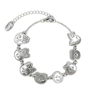 AYVRUOP Kpop Stay Braccialetti,Acciaio inossidabile,Kpop Bracciale,Ragazza Bracciale,Skzoo Anime Cartoon