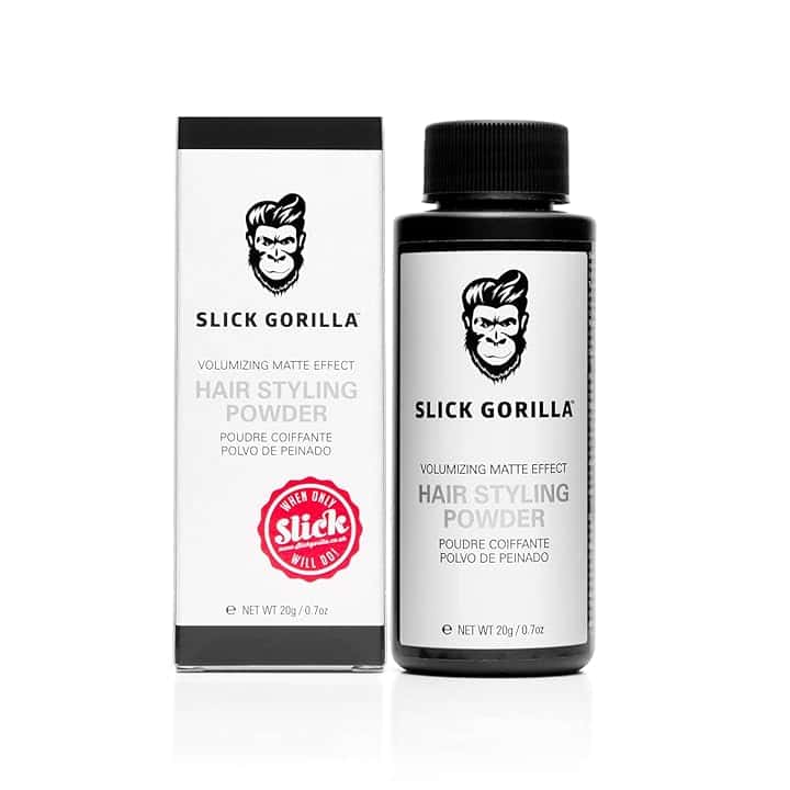 Slick Gorilla Polvere per Capelli Uomo 20 ml | Polvere Volumizzante | Finish Opaco | Tenuta 24 Ore | Volume e Texture Istantanei | Leggera | Non Appiccicosa | Senza Lucentezza