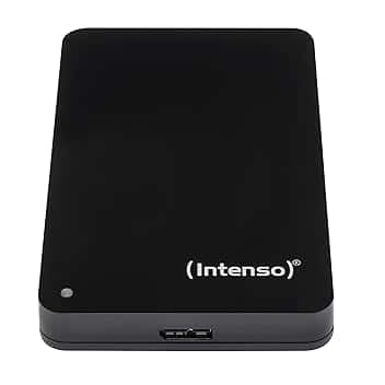 Intenso 6021560 HDD Esterno, 2.50 Pollici, USB 3.0, 1000 GB, Autoalimentato, 5400 RPM, 6000 Mb/s, Nero