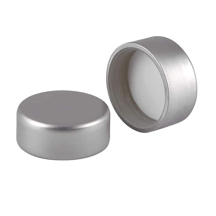 Tappo a Vite GPI33 Deluxe, Compatibile con Bottiglie e Bevande, Riutilizzabile, Colore Argento, Set da 10 pz, Moplen Rivestito in Alluminio