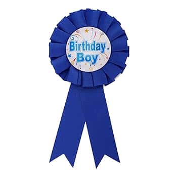 Mikovivi Spilla Buon Compleanno, Spilla con Nastro di Raso Spille per Decorazioni Feste di Compleanno per Ragazzi