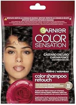 Garnier Color Shampoo Retouch Colorazione Permanente Castano Scuro - 100% copertura capelli bianchi - dura fino a 4 settimane