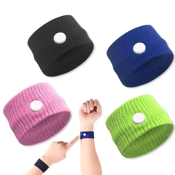 EODKSE EODKSE 4 Braccialetti Antinausea per Bambini e Adulti, con Digitopressione Anti-malessere per Alleviare la Nausea, per Cinetosi e Mal di Testa,