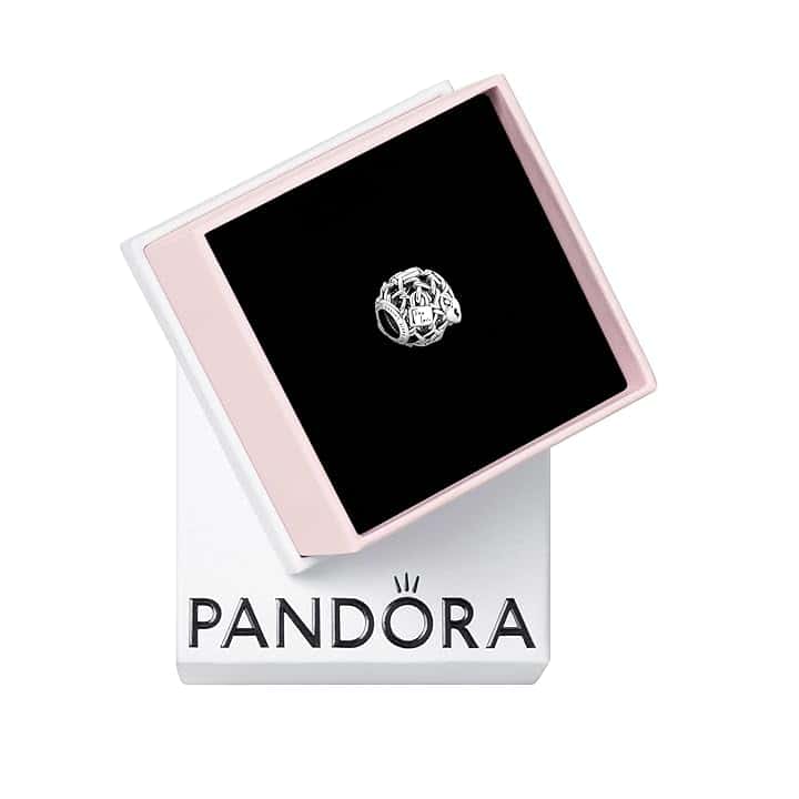 PANDORA Moments - Charm in argento sterling con pendente e lucchetto