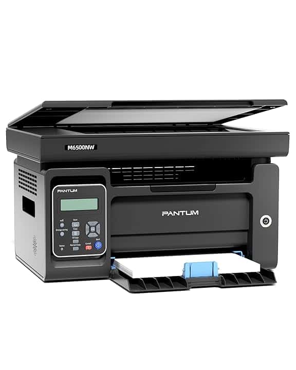 PANTUM M6500NW Stampante Laser Multifunzione WiFi, Duplex Manuale in Bianco e Nero, 22 ppm, Ethernet, USB 2.0, Risoluzione 1200 x 1200 dpi, Stampa, Copia e Scansione per Piccoli Uffici Domestici