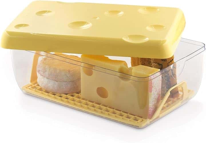 Snips Salva Formaggio 3L - Porta Formaggio da Frigorifero Salva Freschezza, Contenitori per Alimenti Formaggi, Griglia Rimovibile Salvafreschezza, Contenitore Frigo Antimuffa 26x17x10,5 Made in Italy