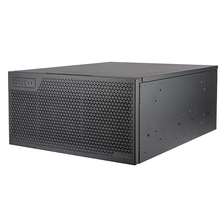 SilverStone Technology Alloggiamento server con montaggio su rack 5U RM52 con due ventole da 360 mm e compatibilità con raffreddamento liquido, SST-RM52