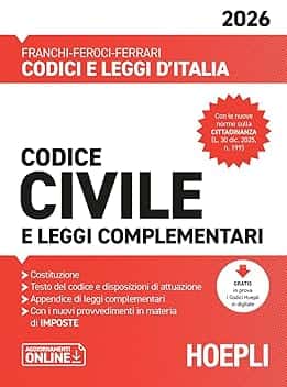 Codice civile e leggi complementari 2026. Nuova ediz.