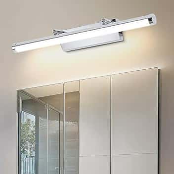 Applique Bagno 9W 42CM - Lampada Specchio Con Interruttore IP44 Bianco Neutro 4000K per il Trucco - Luce LED AC100-240V Non Dimmerabile