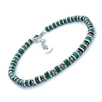 SAGA GIOIELLI Bracciale Uomo Rondelle Colorate Acciaio