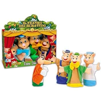 VD - MARIONETTE TEATRINO FIABE ITALIANE 4 PZ