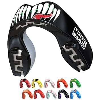 Marvel Venom Paradenti Sportivo Adulti e Bambini Contatto Completo per Tutti Gli Sport, tra Cui Rugby, MMA, Hockey, Judo Arti Marziali e Boxe