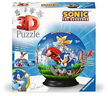 Ravensburger - Puzzle 3d Ball Sonic The Hedgehog | Puzzle 6 Anni Bambino | 73 Pezzi | Regalo Bambino 6 Anni | Sonic Giocattolo | Idee Regalo