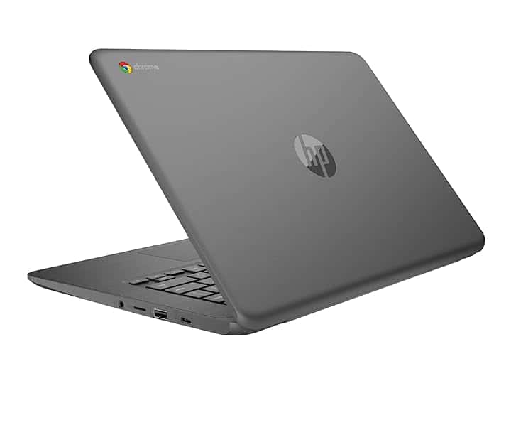 HP Chromebook 14a-ne1000sl Notebook, Intel Celeron N4500, 4GB RAM, 64GB eMMC, Display 14" HD Antiriflesso SVA, Intel UHD Graphics, ChromeOS, Grigio