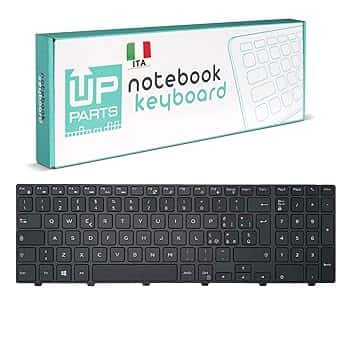 Azienda Italiana - Tastiera Italiana per Notebook dell Inspiron 15 3000 5000 3541 3542 3543 5542 5545 5547 con Frame Nero