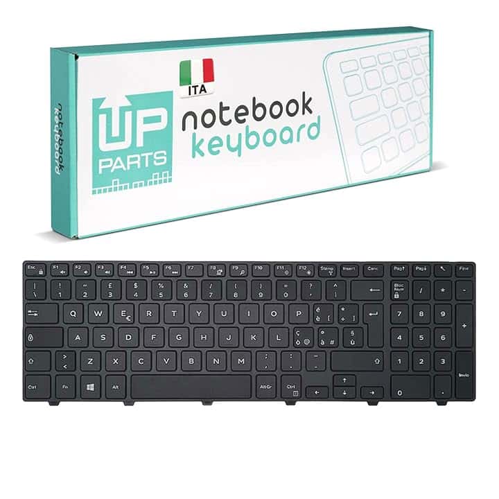 Azienda Italiana - Tastiera Italiana per Notebook dell Inspiron 15 3000 5000 3541 3542 3543 5542 5545 5547 con Frame Nero