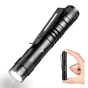 flintronic Torcia LED Portatile 3W-100 Lumen Mini LED - Luce Emergenza o Lavoro Tascabile in Alluminio, Impermeabile Torcia a Penna flashlight per Escursione di Campeggio