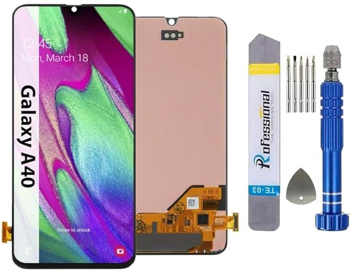 It'Go Full INCELL Display per Samsung A40 A405 LCD Schermo di Ricambio Touch Screen con Strumento Nero di Alta Qualità