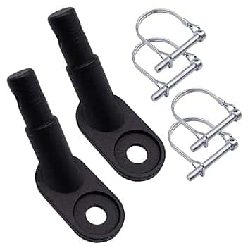 2 Pezzi Gancio per Rimorchio per Bici, Rimorchio Bicicletta Frizione Dotato di 4 Perni di Bloccaggio Tipo d Gancio Traino Bici per Rimorchi di Bambini Adatto per Biciclette