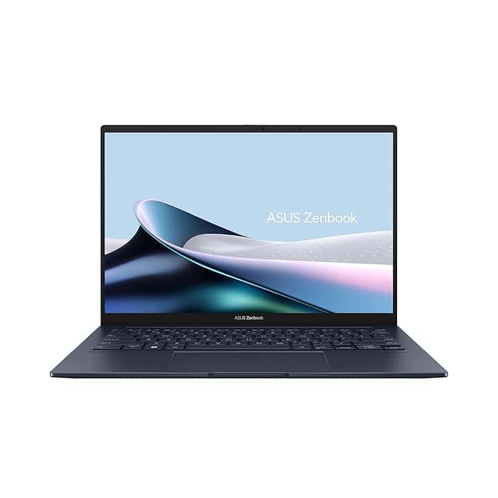 ASUS Zenbook 14 UX3405CA#B0DPG1S6L7, Notebook in metallo, Monitor 14" 3K OLED Glossy touchscreen, Intel Core Ultra 7 255H, RAM 32GB, 512GB SSD, Win 11 Home, Blu