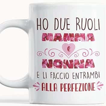 Gesar Tazza Festa della Mamma - Tazza Mamma e nonna - Frasi Originali Divertenti - Idee Regali Festa della Mamma - Regalo Buon Compleanno - Sei la mamma e la nonna migliore al mondo