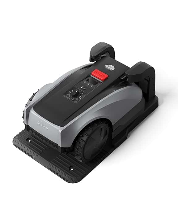 ECOVACS Goat O600 RTK Care Kit Robot Tosaerba Senza Cavi Perimetrali, per Aree Fino a 600 M², Navigazione RTK+Vision, Evita Ostacoli con IA, Controllo via App, Passaggio in Spazi da 0,7 M