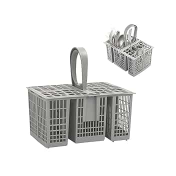 Cestello Portaposate Lavastoviglie Universale Compatibile con Whirlpool, Ariston, Indesit, Hotpoint – Porta Posate Ricambio Lavastoviglie Resistente e Capiente