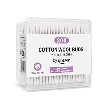 by Amazon Cotton Fioc, 100% Cotone, 200 Pezzi
