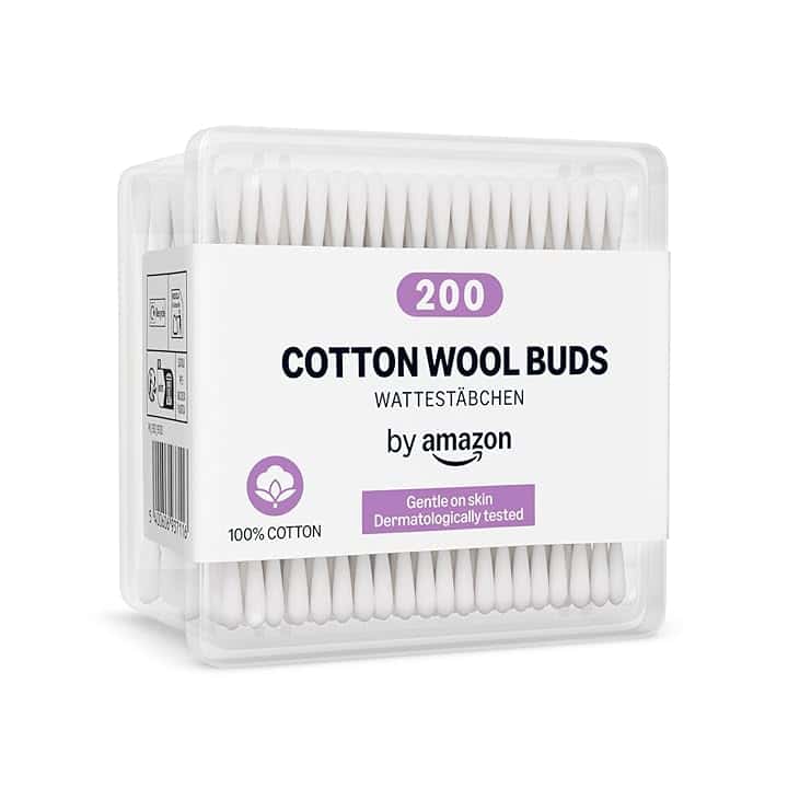 by Amazon Cotton Fioc, 100% Cotone, 200 Pezzi