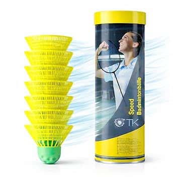 TK Gruppe Timo Klingler Sportyfits® Speedbadminton - Palline da badminton, per allenamento e competizioni e badminton, per interni ed esterni