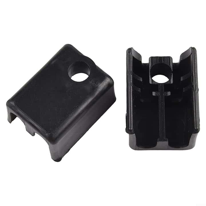 Minhe Supporto per cavo doppio (731-04216A), accessorio per tosaerba e spazzaneve, 2 pezzi, in plastica nera