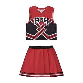 Bring It On Costume da cheerleader da donna RCH Top Gonna Ragazza Cheerleader Uniforme Ragazze United Cos Outfits