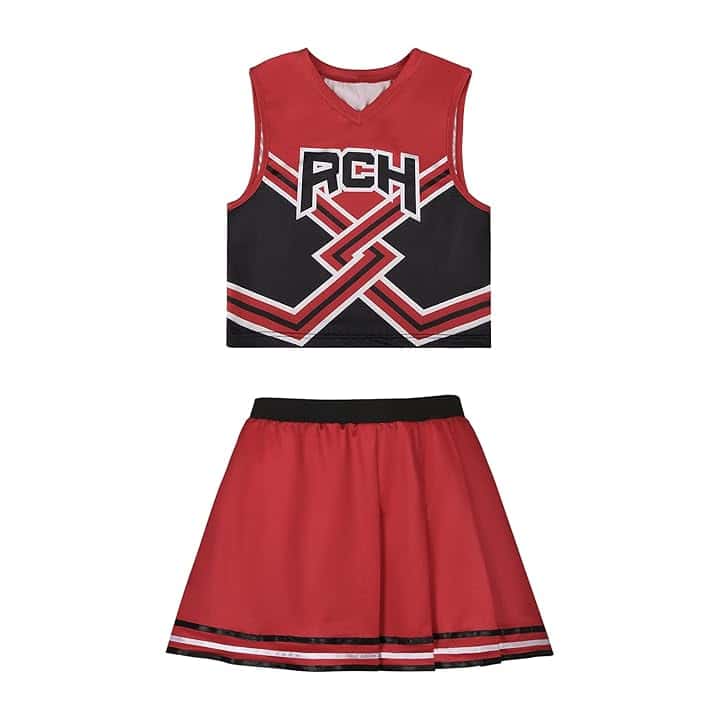 Bring It On Costume da cheerleader da donna RCH Top Gonna Ragazza Cheerleader Uniforme Ragazze United Cos Outfits