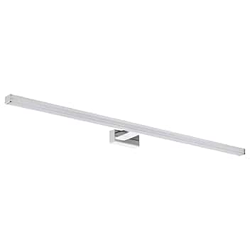 SEBSON LED Lampada da Specchio per Bagno 90cm, IP44, Luce da Parete Cromo, Bianco Neutro 4000K, 15W, 1300lm - 900x109x40mm