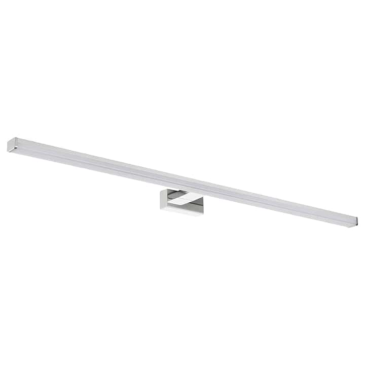 SEBSON LED Lampada da Specchio per Bagno 90cm, IP44, Luce da Parete Cromo, Bianco Neutro 4000K, 15W, 1300lm - 900x109x40mm