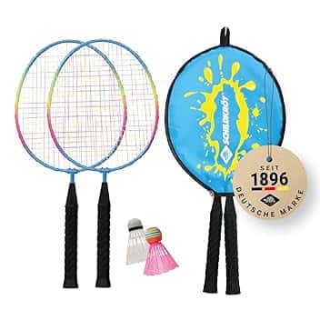 Schildkröt Set da Badminton per Bambini, 2 Racchette, Lunghezza 45,5 cm, 2 Volani, Borsa a 3/4, 970907