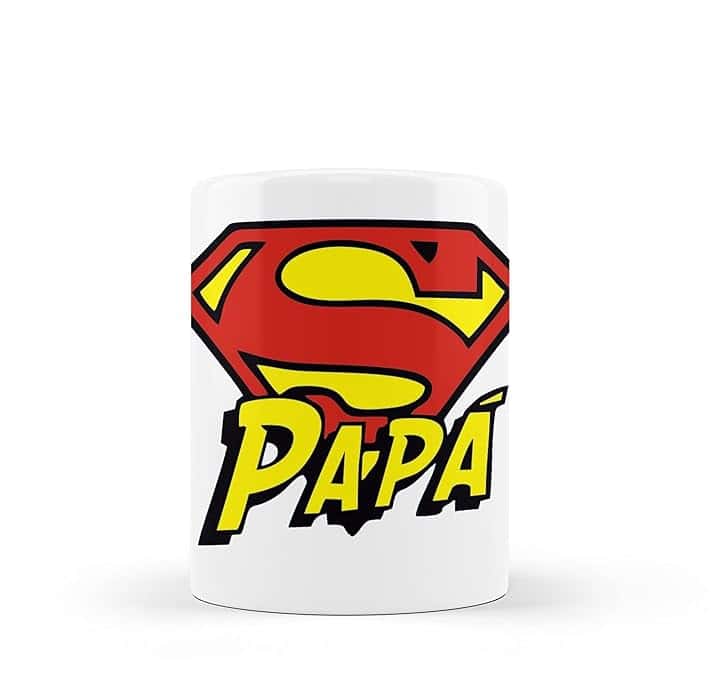 Tazza ** Super Papà. ** Idea regalo per la festa del papà, ** Ottima qualità**