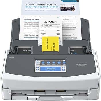 ScanSnap iX1600 Bianca - Scanner documenti per ufficio - ADF Scanner Fronte Retro Duplex - A4, Touchscreen, Wi-Fi, USB3.2