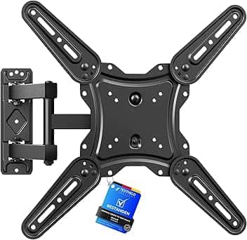 GRIFEMA GB1010 Supporto TV Parete per 26-65", Staffa TV con Braccio Girevole ed Estendibile, Fino a 35kg, VESA Max 400x400mm, Universale Porta TV da Parete, Nero Global Recycled Standard