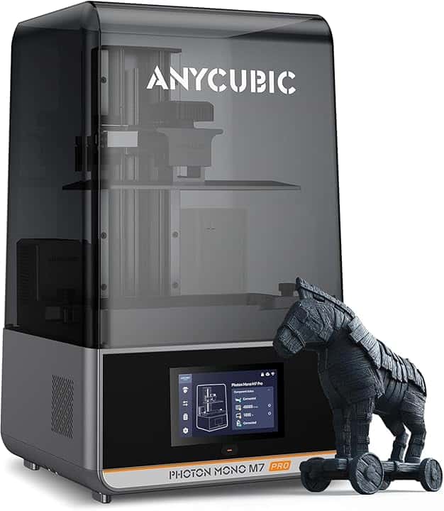 ANYCUBIC Photon Mono M7 Pro Resina 3D Stampante, Velocità Elevata di 170 mm/h con Alta Precisione 14K, Sistema di Stampa Assistito da Intelligenza Artificiale(223 x 126 x 230 mm)