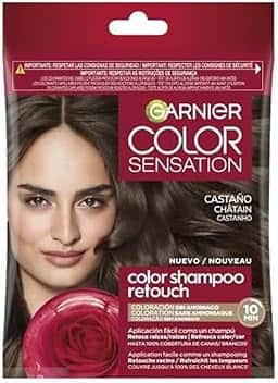 Garnier Color Shampoo Retouch Colorazione permanente castano – 100% copertura capelli bianchi – dura fino a 4 settimane