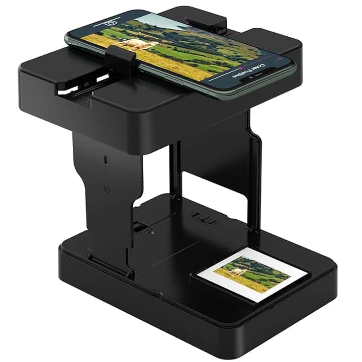 DigitConvert Visualizzatore diapositive Mobile Film Scanner 35mm, Scanner slide converte diapositive e negativi da 35 mm in foto digitali utilizzando il tuo smartphone
