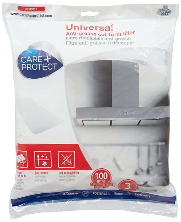 CARE + PROTECT Filtro Cappa Universale Ritagliabile Anti-Grasso (47x97cm)