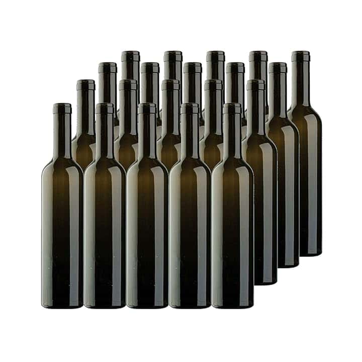 BOTTIGLIA IN VETRO BORDOLESE PER VINO 750ML X 20PZ